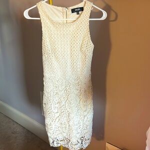 XS LuLu’s Lace Ivory Sheath Dress